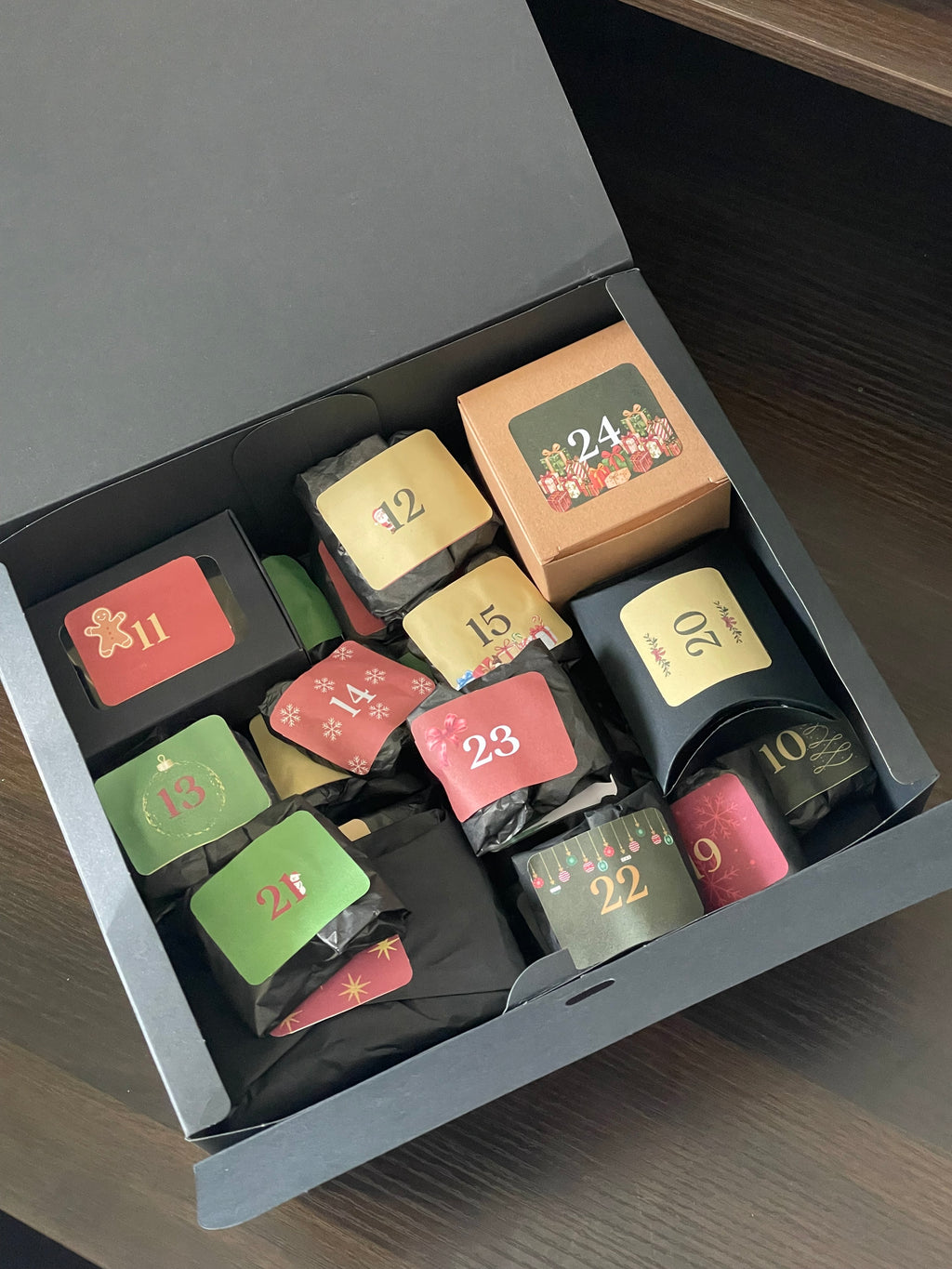 Calendrier de l'avent bougies