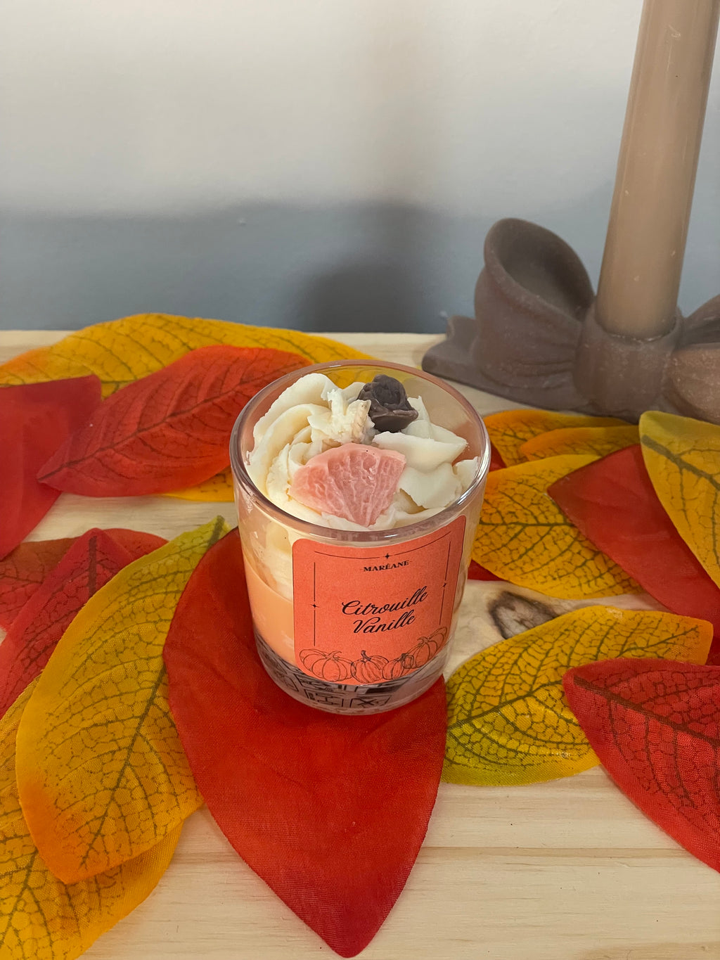 Bougie automne citrouille vanille 70g