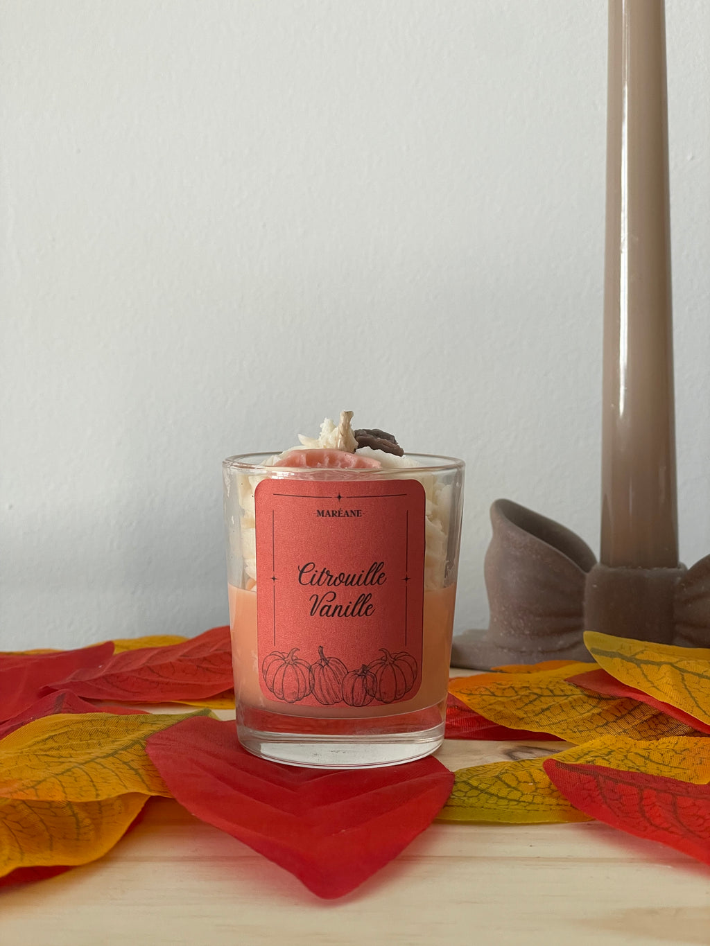 Bougie automne citrouille vanille 70g