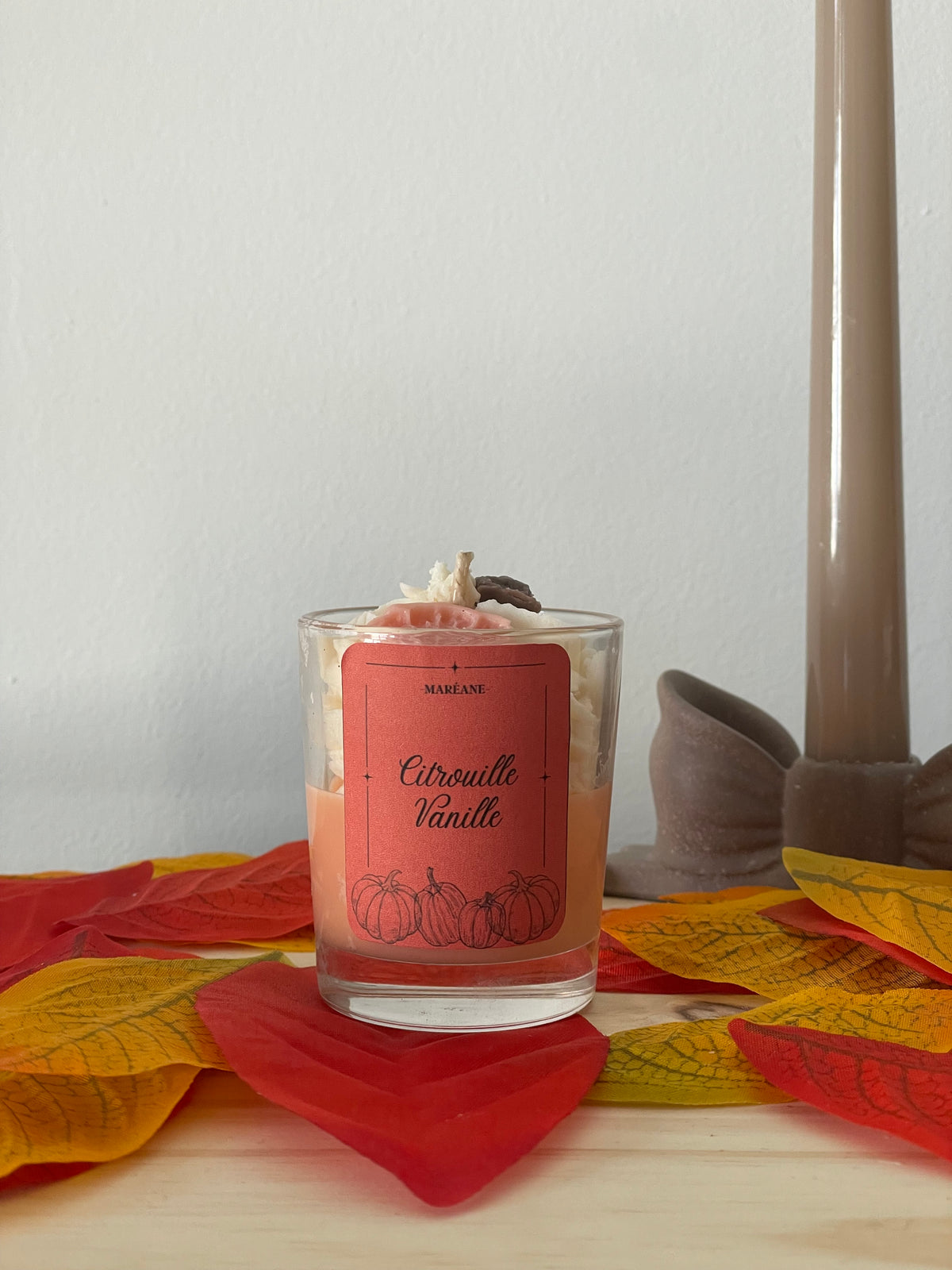 Bougie automne citrouille vanille 70g