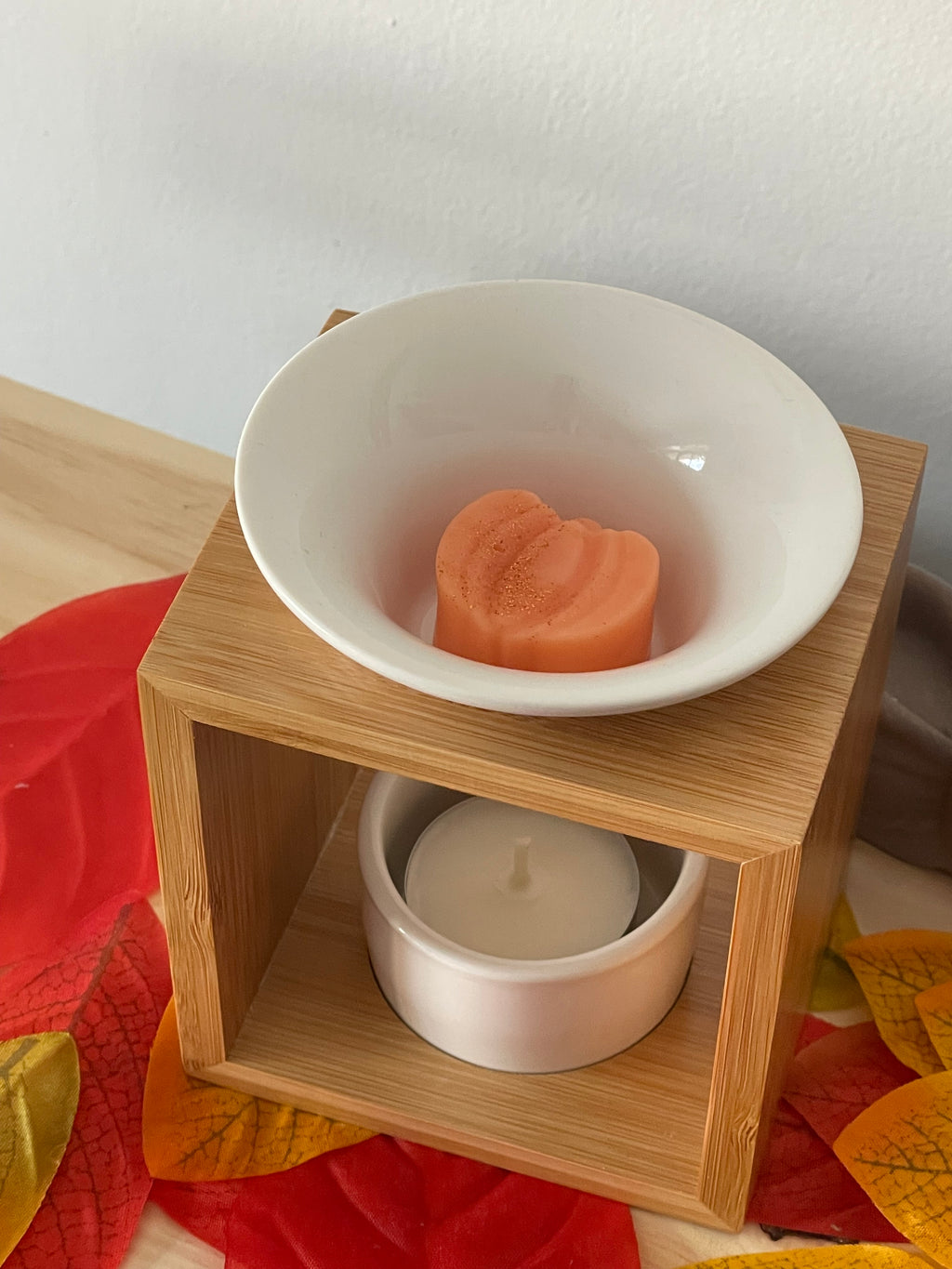 Lot de 4 fondants parfumés citrouille vanille / éclat de noisette