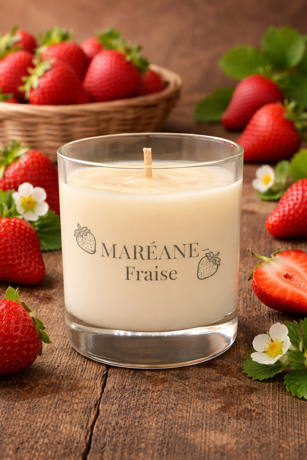 Bougie Parfumée Fraise